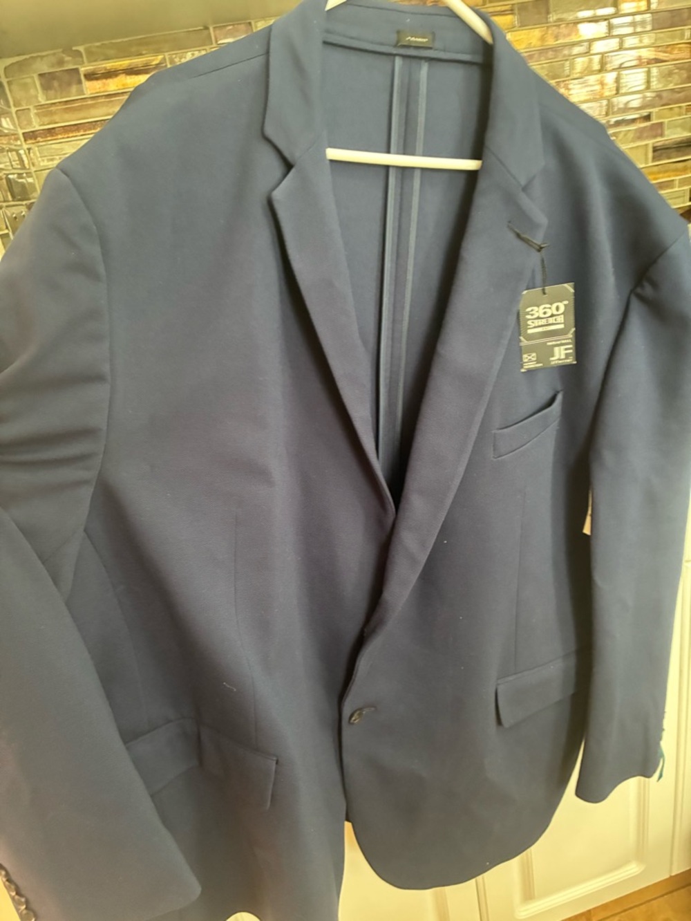 jf j.ferrar Classic Navy Sport Coat - Single-Breasted Blazer size 3X